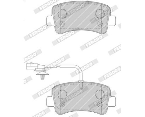 Brake Pad Set, disc brake PREMIER ECO FRICTION FVR4348 Ferodo, Image 4