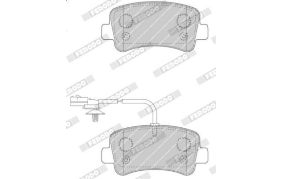 Brake Pad Set, disc brake PREMIER ECO FRICTION FVR4348 Ferodo, Image 4