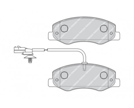 Brake Pad Set, disc brake PREMIER ECO FRICTION FVR4349 Ferodo, Image 3