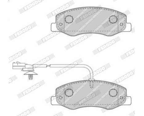 Brake Pad Set, disc brake PREMIER ECO FRICTION FVR4349 Ferodo, Image 4