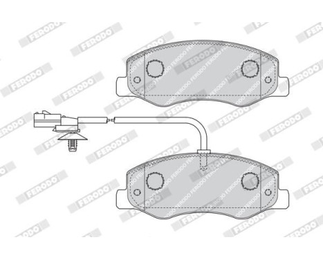 Brake Pad Set, disc brake PREMIER ECO FRICTION FVR4349 Ferodo, Image 3