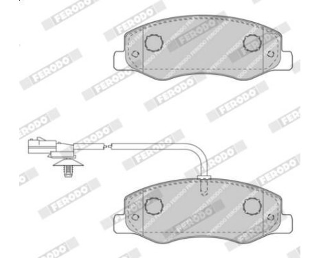 Brake Pad Set, disc brake PREMIER ECO FRICTION FVR4349 Ferodo, Image 4