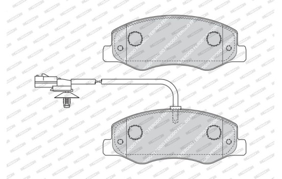 Brake Pad Set, disc brake PREMIER ECO FRICTION FVR4349 Ferodo, Image 3