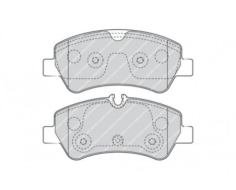 Brake Pad Set, disc brake PREMIER ECO FRICTION FVR4398 Ferodo, Image 2