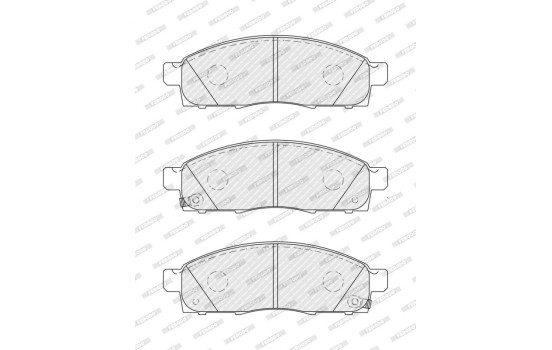Brake Pad Set, disc brake PREMIER ECO FRICTION FVR4415 Ferodo, Image 3
