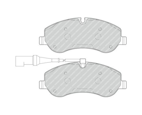 Brake Pad Set, disc brake PREMIER ECO FRICTION FVR4909 Ferodo, Image 2