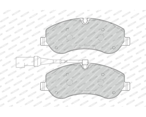 Brake Pad Set, disc brake PREMIER ECO FRICTION FVR4909 Ferodo, Image 3