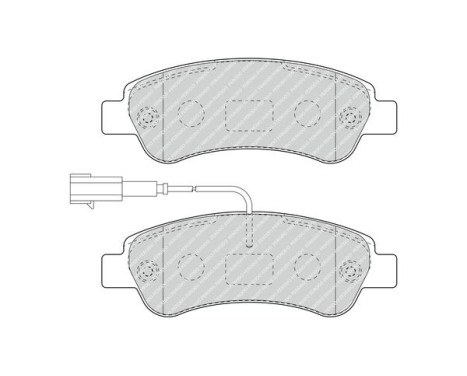 Brake Pad Set, disc brake PREMIER ECO FRICTION FVR4910 Ferodo, Image 3