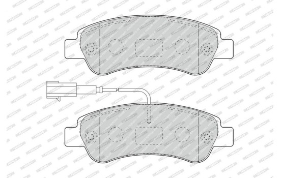 Brake Pad Set, disc brake PREMIER ECO FRICTION FVR4910 Ferodo, Image 3