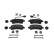 Brake Pad Set, disc brake PREMIER ECO FRICTION FVR4950 Ferodo