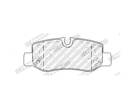 Brake Pad Set, disc brake PREMIER ECO FRICTION FVR5013 Ferodo, Image 2