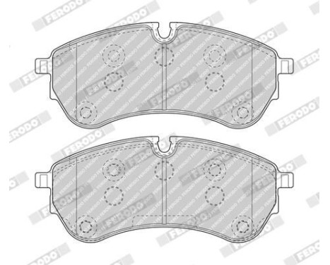 Brake Pad Set, disc brake PREMIER ECO FRICTION FVR5067 Ferodo, Image 2