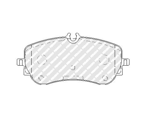 Brake Pad Set, disc brake PREMIER ECO FRICTION FVR5068 Ferodo, Image 2