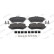 Brake Pad Set, disc brake PREMIER ECO FRICTION FVR5068 Ferodo