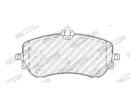 Brake Pad Set, disc brake PREMIER ECO FRICTION FVR5068 Ferodo, Image 2