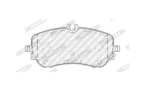 Brake Pad Set, disc brake PREMIER ECO FRICTION FVR5068 Ferodo, Image 2