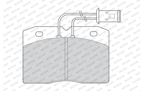 Brake Pad Set, disc brake PREMIER ECO FRICTION FVR511 Ferodo, Image 2