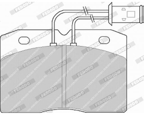 Brake Pad Set, disc brake PREMIER ECO FRICTION FVR511 Ferodo, Image 3