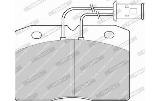 Brake Pad Set, disc brake PREMIER ECO FRICTION FVR511 Ferodo, Image 3