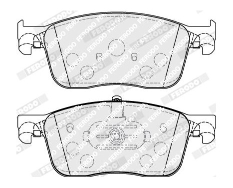 Brake Pad Set, disc brake PREMIER ECO FRICTION FVR5119 Ferodo, Image 2