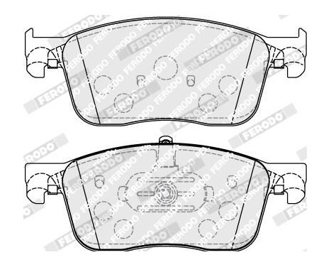 Brake Pad Set, disc brake PREMIER ECO FRICTION FVR5119 Ferodo, Image 2