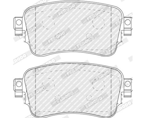 Brake Pad Set, disc brake PREMIER ECO FRICTION FVR5120 Ferodo, Image 2