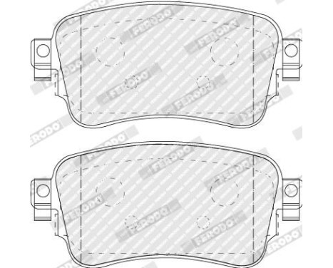 Brake Pad Set, disc brake PREMIER ECO FRICTION FVR5120 Ferodo, Image 2