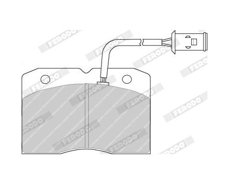 Brake Pad Set, disc brake PREMIER ECO FRICTION FVR655 Ferodo, Image 3
