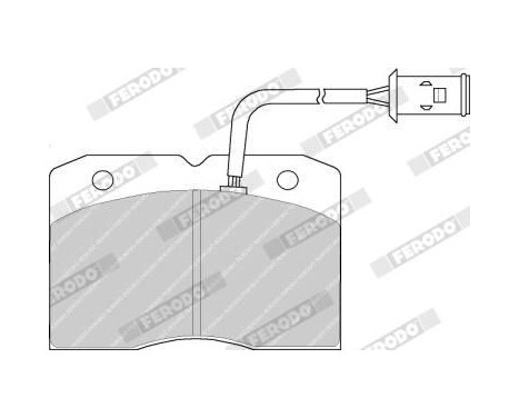 Brake Pad Set, disc brake PREMIER ECO FRICTION FVR655 Ferodo, Image 3