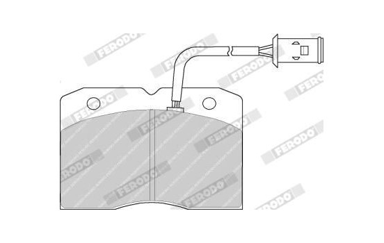 Brake Pad Set, disc brake PREMIER ECO FRICTION FVR655 Ferodo, Image 3