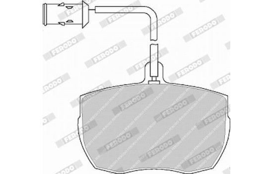 Brake Pad Set, disc brake PREMIER ECO FRICTION FVR656 Ferodo, Image 4