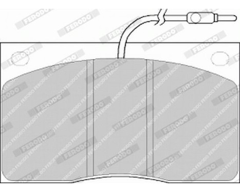 Brake Pad Set, disc brake PREMIER ECO FRICTION FVR805 Ferodo, Image 5