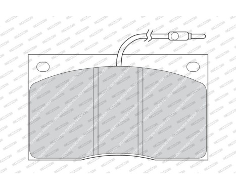 Brake Pad Set, disc brake PREMIER ECO FRICTION FVR805 Ferodo, Image 4