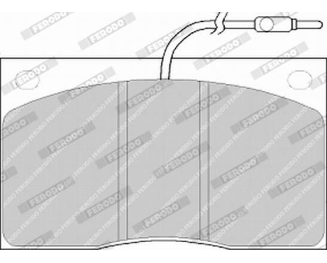Brake Pad Set, disc brake PREMIER ECO FRICTION FVR805 Ferodo, Image 5