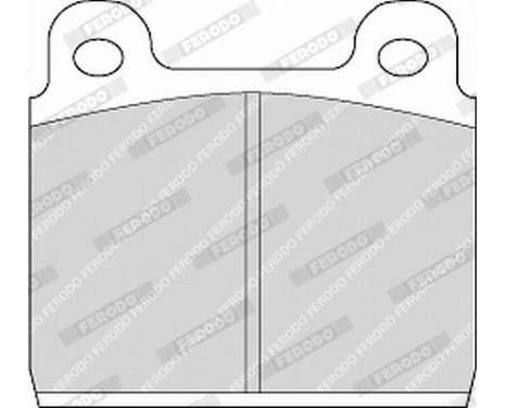 Brake Pad Set, disc brake PREMIER ECO FRICTION FVR84 Ferodo, Image 2
