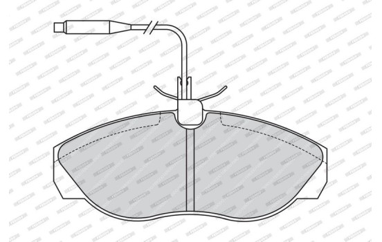 Brake Pad Set, disc brake PREMIER ECO FRICTION FVR967 Ferodo, Image 4