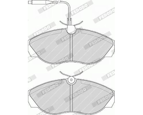 Brake Pad Set, disc brake PREMIER ECO FRICTION FVR967 Ferodo, Image 5