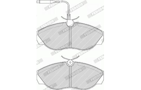 Brake Pad Set, disc brake PREMIER ECO FRICTION FVR967 Ferodo, Image 5