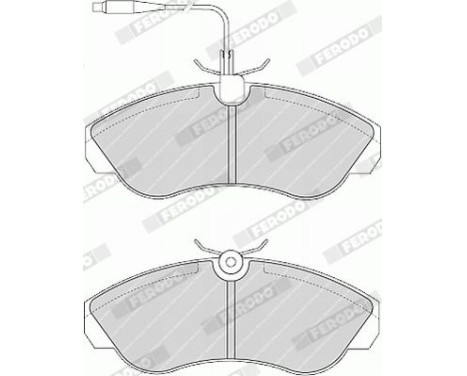 Brake Pad Set, disc brake PREMIER ECO FRICTION FVR968 Ferodo, Image 4