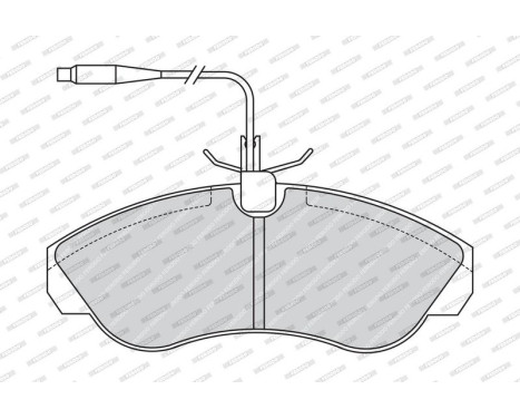Brake Pad Set, disc brake PREMIER ECO FRICTION FVR968 Ferodo, Image 4
