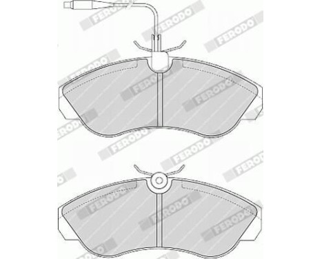 Brake Pad Set, disc brake PREMIER ECO FRICTION FVR968 Ferodo, Image 5