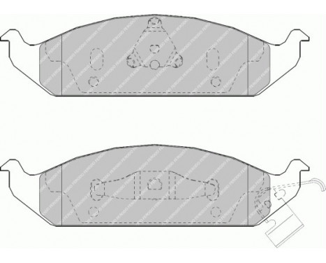 Brake Pad Set, disc brake PREMIER FDB1254 Ferodo, Image 2