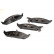 Brake Pad Set, disc brake PREMIER FDB1254 Ferodo