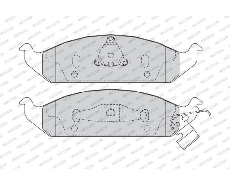 Brake Pad Set, disc brake PREMIER FDB1254 Ferodo, Image 4