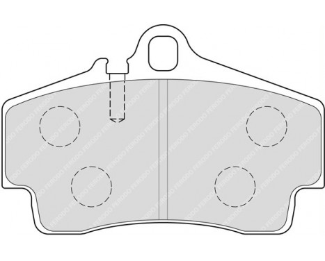 Brake Pad Set, disc brake PREMIER FDB1308 Ferodo, Image 2