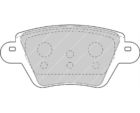 Brake Pad Set, disc brake PREMIER FDB1380 Ferodo, Image 2