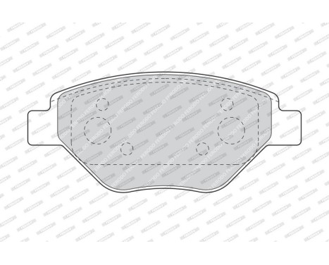 Brake Pad Set, disc brake PREMIER FDB1409 Ferodo, Image 4