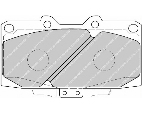 Brake Pad Set, disc brake PREMIER FDB1433 Ferodo, Image 2