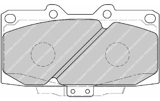 Brake Pad Set, disc brake PREMIER FDB1433 Ferodo, Image 2