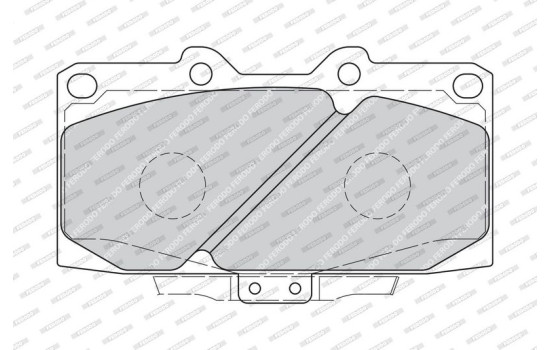 Brake Pad Set, disc brake PREMIER FDB1433 Ferodo, Image 4